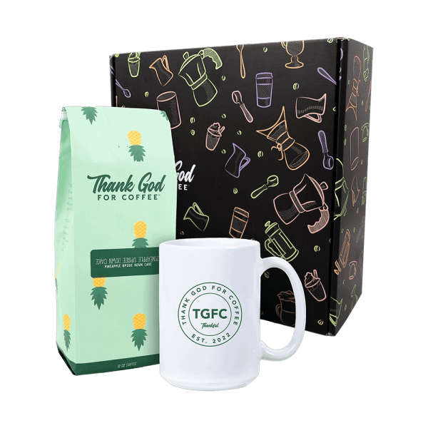 Pineapple Upside Down Cake Coffee and Mug Gift Set