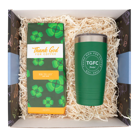 Irish You Luck Coffee and Tumbler Gift Set