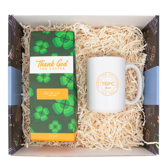 Irish You Luck Coffee and Mug Gift Set