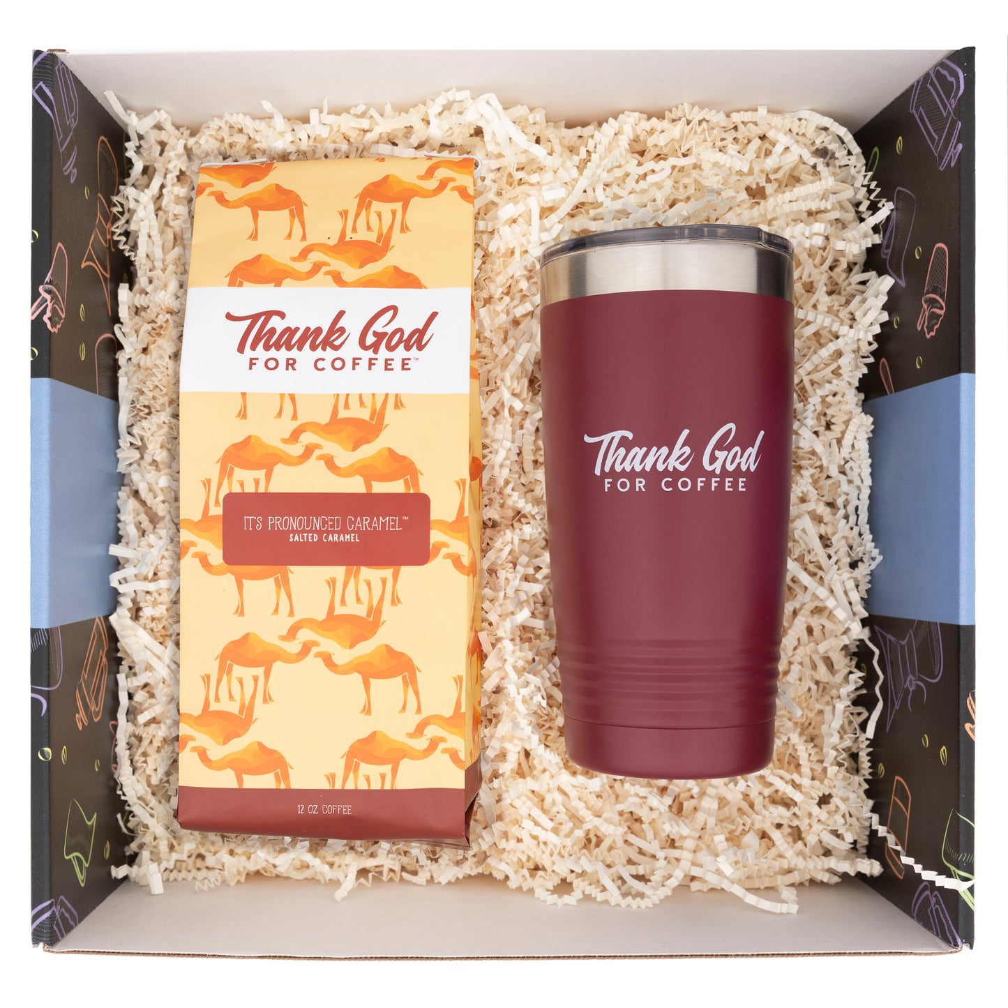 It's Pronounced Caramel Coffee and Tumbler Gift Set