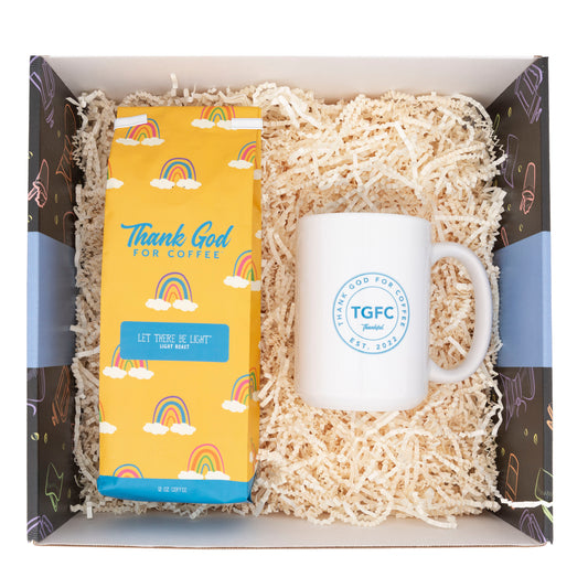 Let There Be Light Coffee and Mug Gift Set